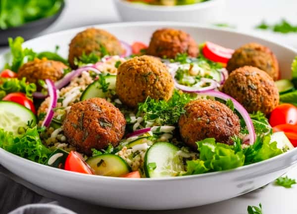 MEDITERRANEAN GARDEN FALAFEL BOWL