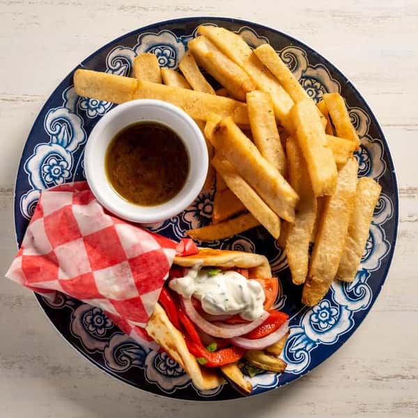 Gyro & Fries Mediterranean cuisine