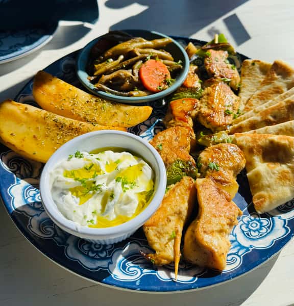 Chicken or Pork Shish Kabob