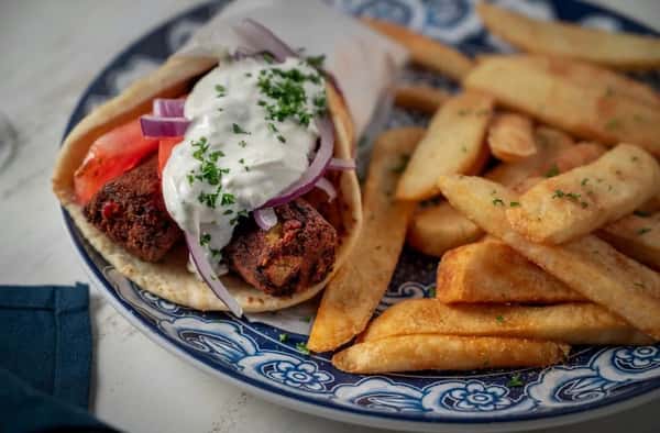 Gyro and fries