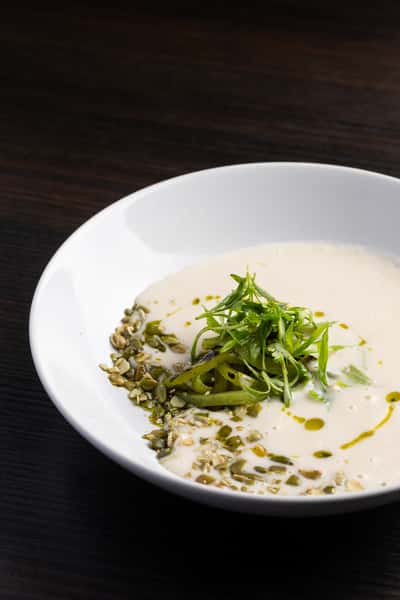 Frijol Blanco and Roasted Poblano Soup