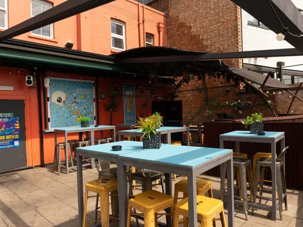 the space & full terrace