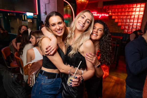 girls in a bar