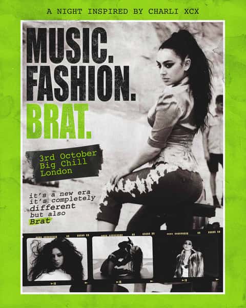 Promotional image for a Charli XCX themed event night at The Big Chill Bar