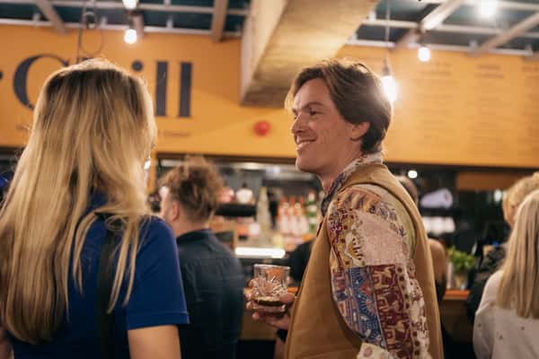 boy talking to girl