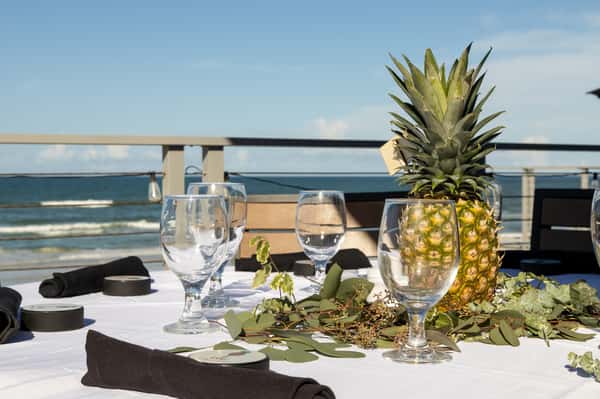 Wedding table set up