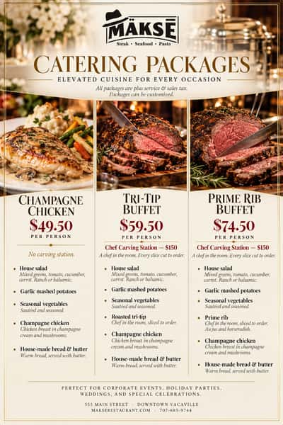 2026 Mäksē Restaurant Private Banquet Packages