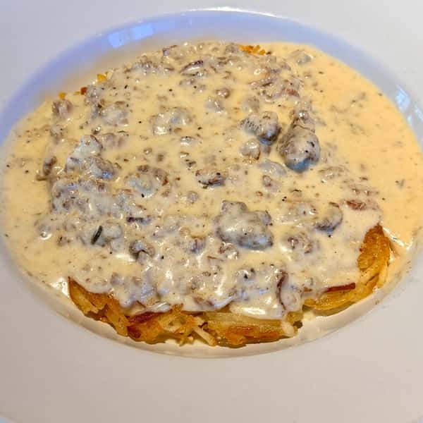 Hash browns and Gravy