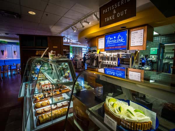 Interior shot of the pastry store