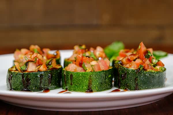 zucchini appetizer, healthy and low carb