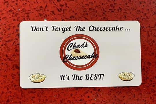 $50 Chad's Cheesecake Gift Card