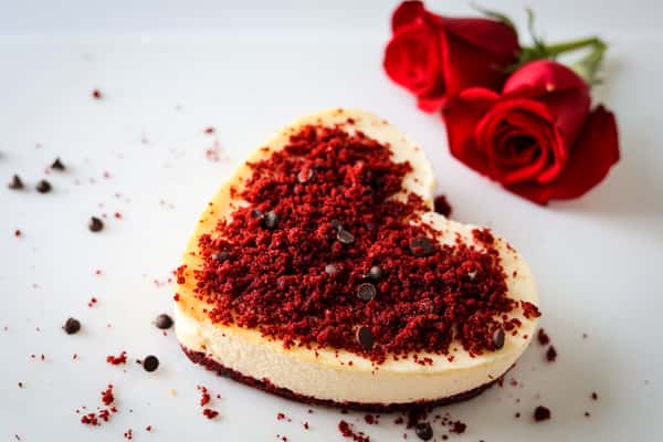 Heart Shape Cheesecake - Red Velvet
