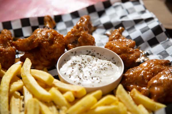 wings and fries