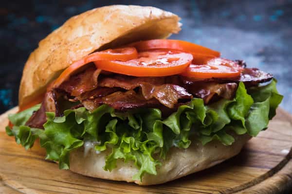 burger closeup