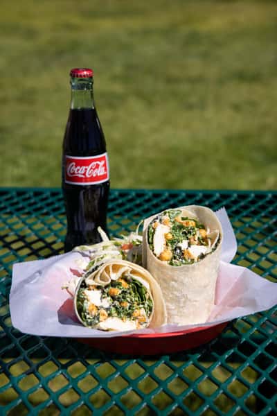 Kale Chicken Caesar Wrap