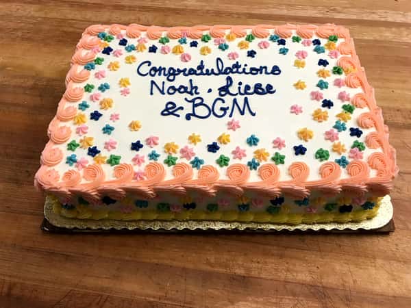 roses sheet cake