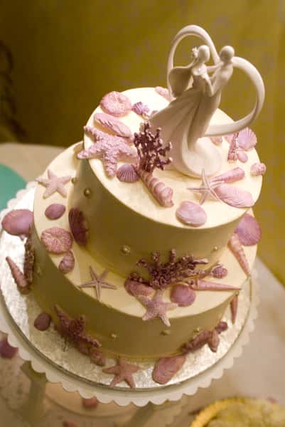 cake with starfish