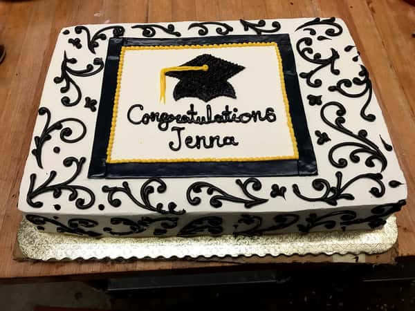 graduation cake