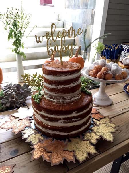 naked welcome baby cake