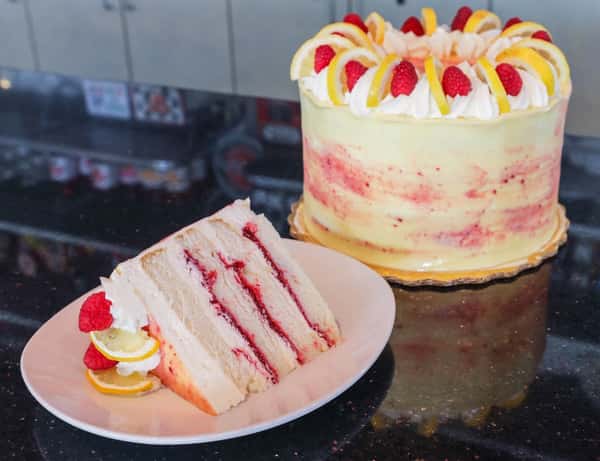 White Chocolate Lemon Raspberry Whole Cake