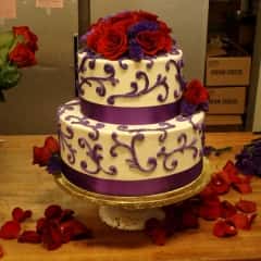 ribbons and purple swirl