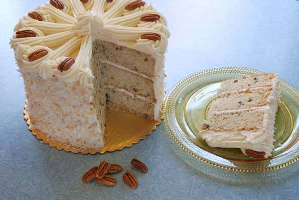 Toasted Pecan Coconut Cake