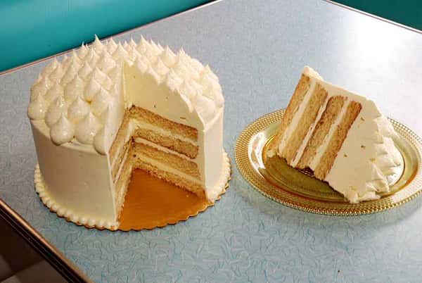 White Satin Cake