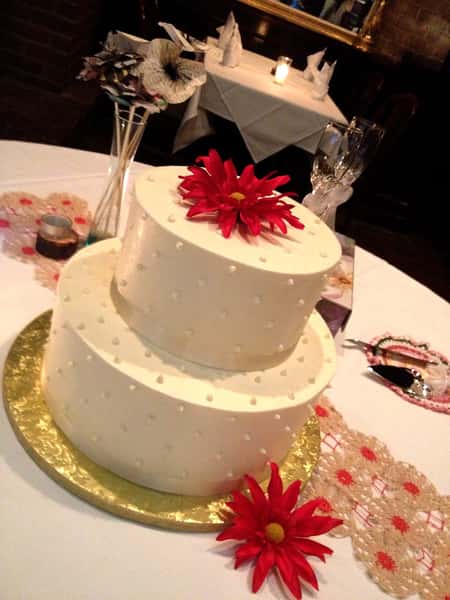 cake with topper