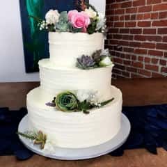 cake with roses