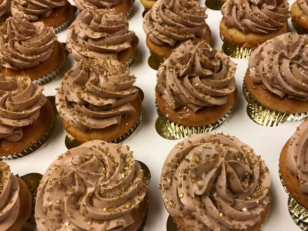 chocolate cupcakes with frosting