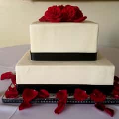 cake with rose