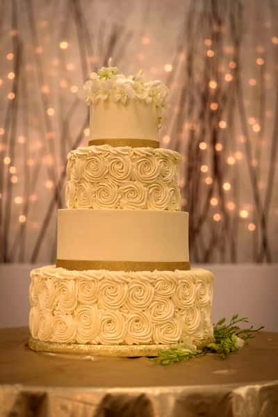 cake with lights