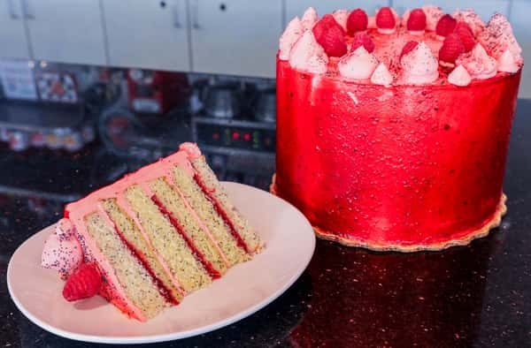 Raspberry Diva (with Poppyseed) Whole Cake