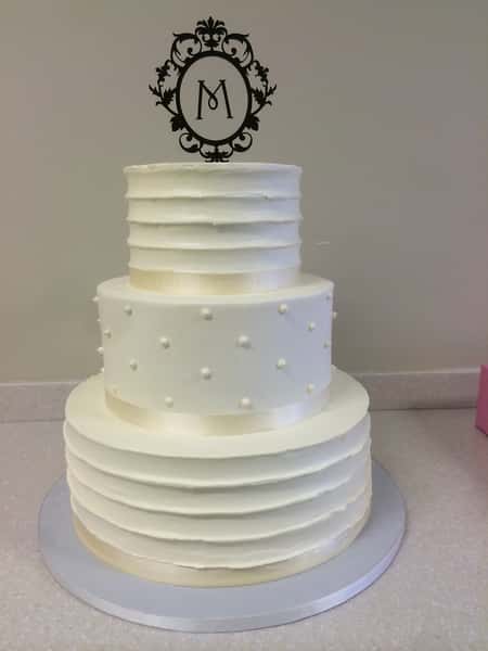 cake with topper