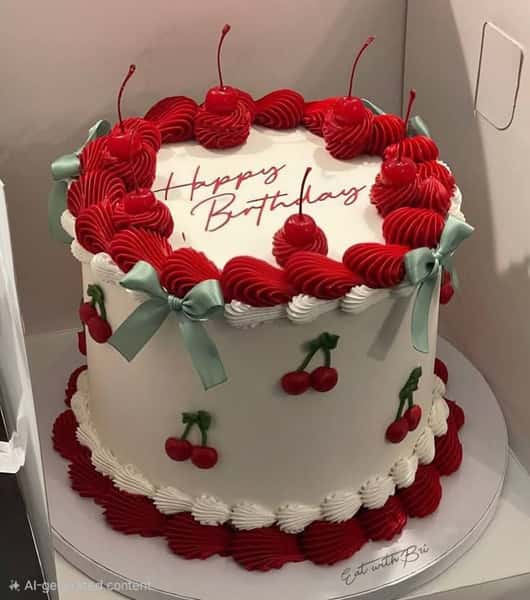 CHERRY ON THE TOP! BIRTHDAY CAKE! 🍒