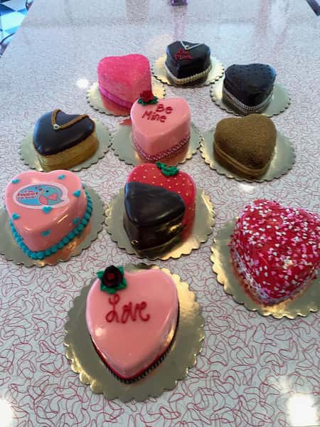 heart cakes