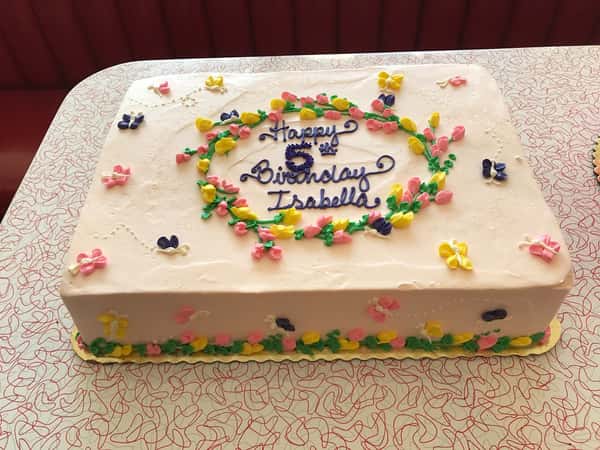 cake with butterflies