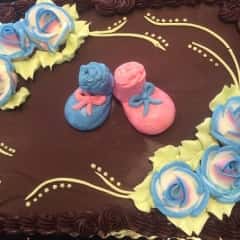 cake with booties