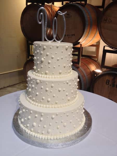 cake with topper