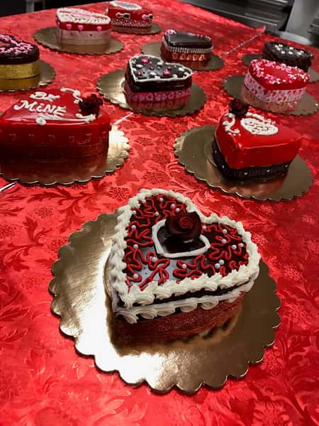 heart cakes