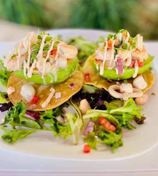 Seafood stuffed Avocado