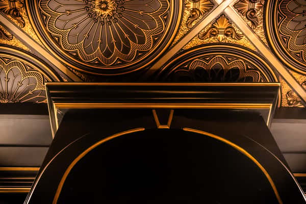 embossed archway