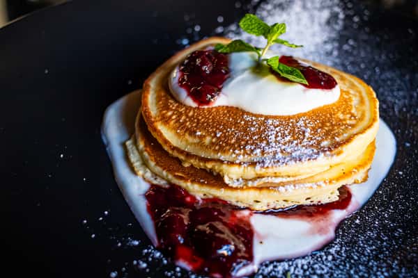 Pancakes and Greek Yogurt