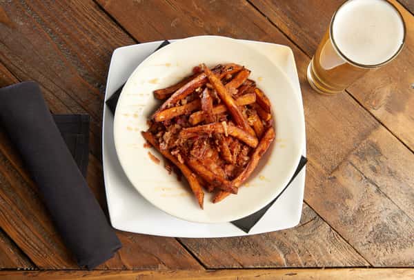 Maple Bacon Sweet Potato Fries