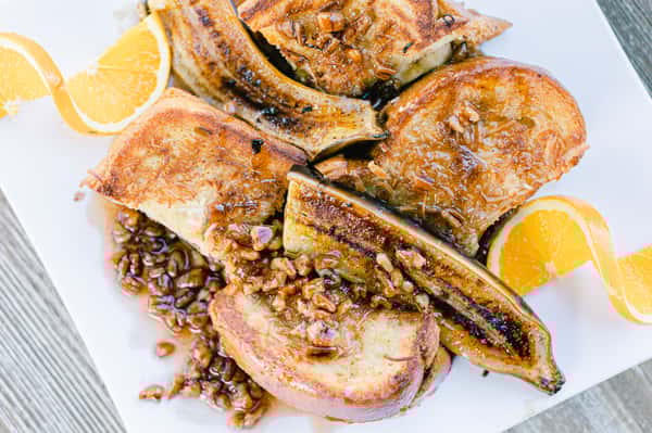 Coconut Battered Nutella Stuffed French Toast