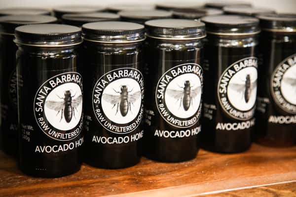 Santa Barbara Hives honey jars