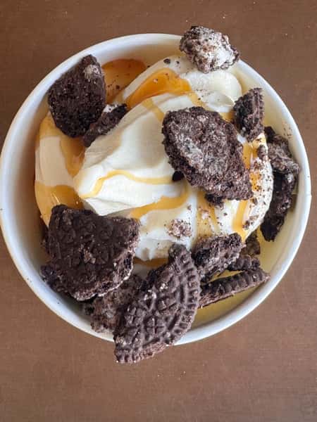 Organic Soft Serve with Oreos