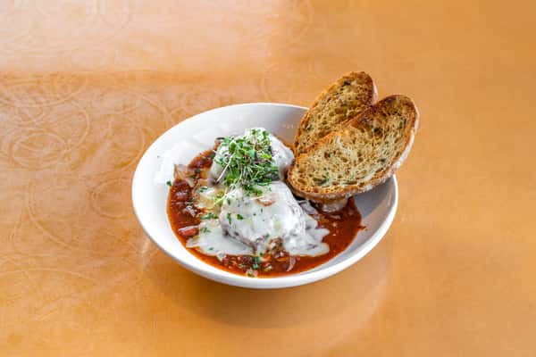 Meatballs and Garlic Bread