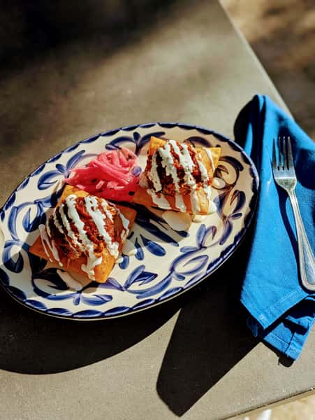 CHICKEN TINGA SOPAPILLAS