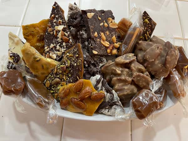Mixed assortment of chocolate sweets